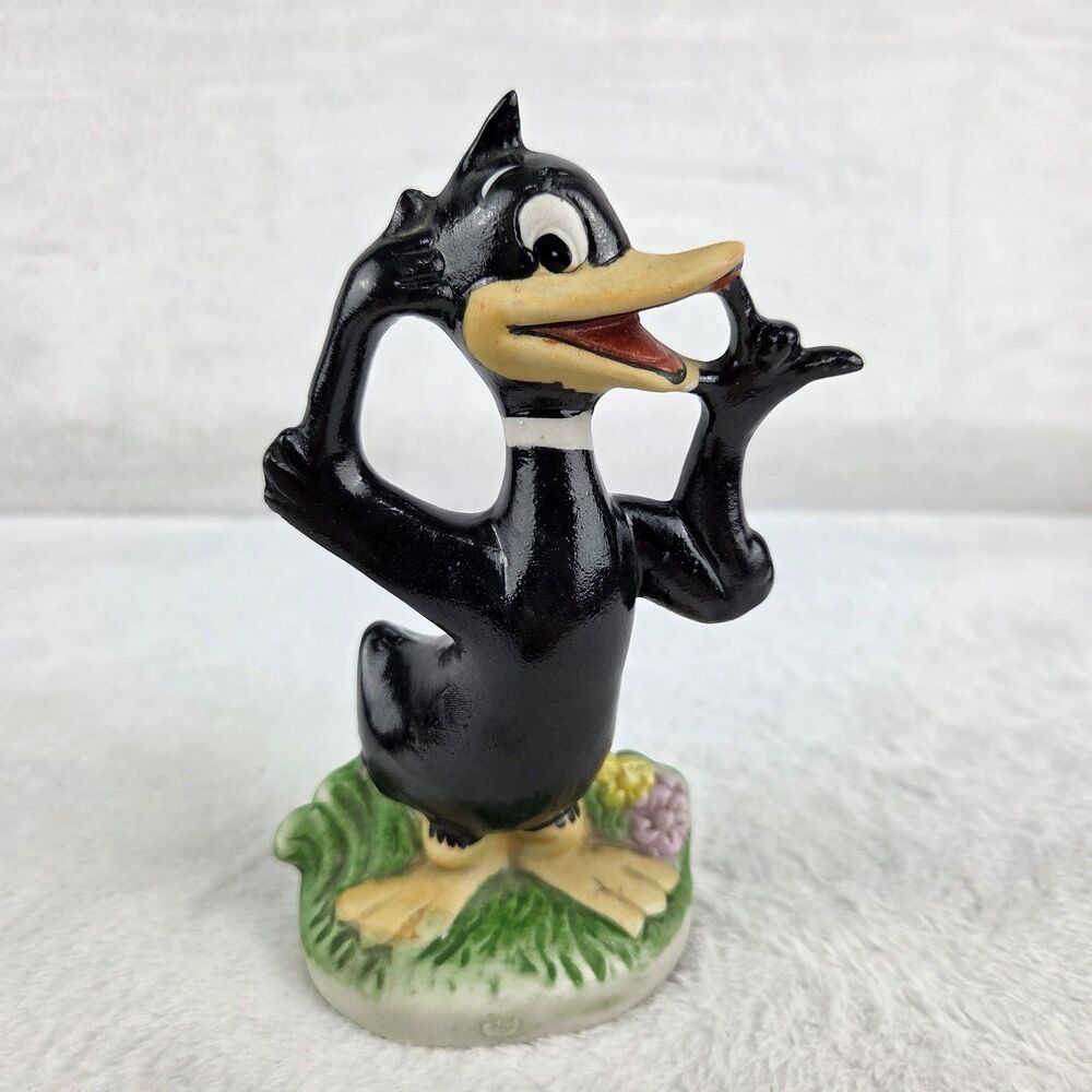 Vintage Daffy Duck 1979 Ceramic Figure Warner Bros INC. 5.25" Tall Fast Shipping